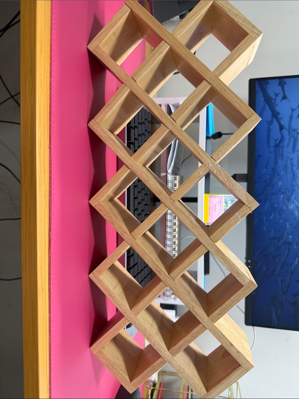 Bundle: Wooden Spice Rack and Wooden Mug Tree